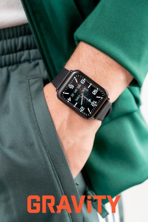 SMARTWATCH UNISEX GRAVITY GT17-7 - AMOLED, DODATKOWY PASEK (sg038g) Gravity