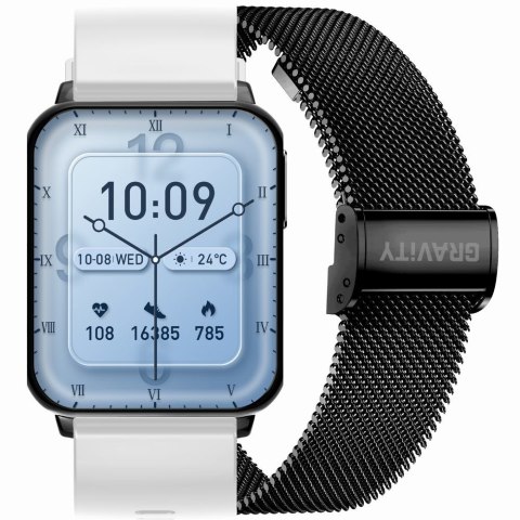 SMARTWATCH UNISEX GRAVITY GT17-8 - AMOLED, DODATKOWY PASEK (sg038h) Gravity