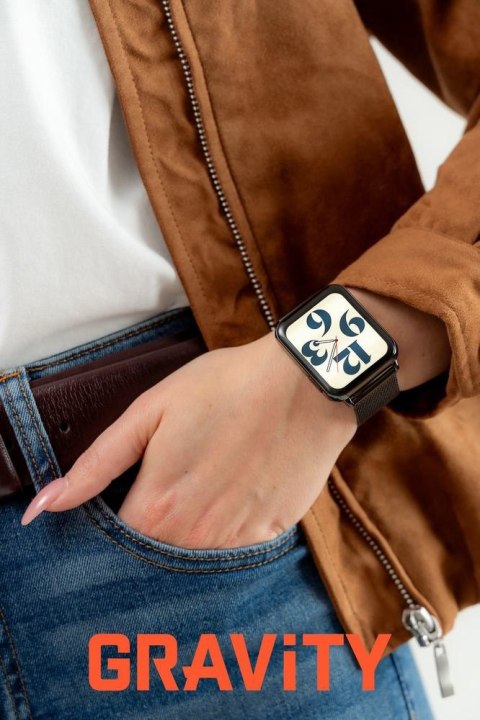SMARTWATCH UNISEX GRAVITY GT17-8 - AMOLED, DODATKOWY PASEK (sg038h) Gravity