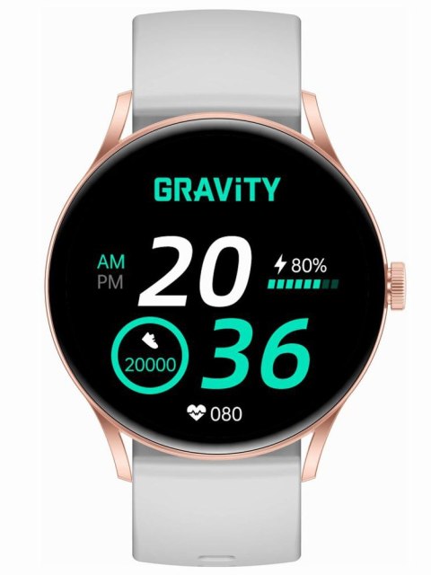 SMARTWATCH UNISEX GRAVITY GT2-3 PRO - AMOLED, WŁASNE TARCZE (sg040c) Gravity
