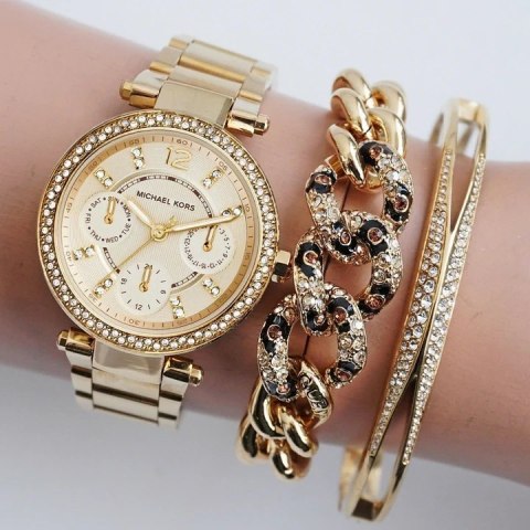 ZEGAREK DAMSKI MICHAEL KORS MK6056 MINI PARKER (zm540d) + BOX Michael Kors