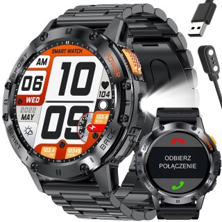 SMARTWATCH MĘSKI GRAVITY GT22-1 - AMOLED, DODATKOWY PASEK (sg030a) Gravity