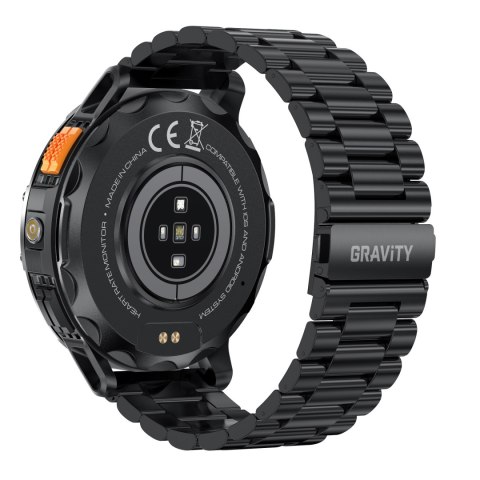 SMARTWATCH MĘSKI GRAVITY GT22-1 - AMOLED, DODATKOWY PASEK (sg030a) Gravity
