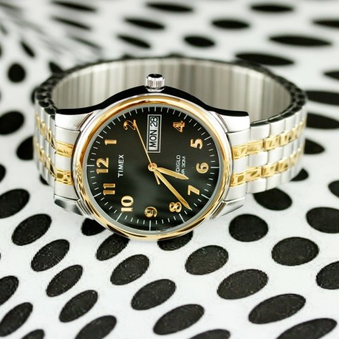 ZEGAREK MĘSKI TIMEX Charles Two-Tone T26481 INDIGLO + BOX Timex