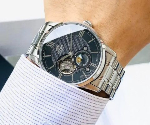 Zegarek Męski Orient Classic Sun & Moon RA-AS0008B10B + BOX Orient