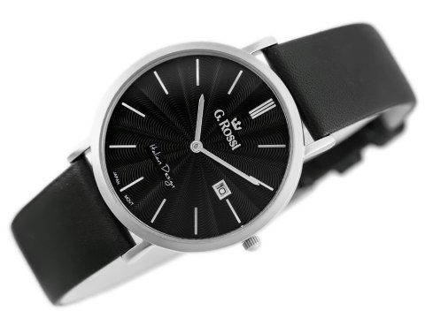 ZEGAREK MĘSKI G. ROSSI - 10853A - SLIM (zg184c) + BOX G. Rossi