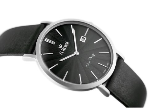 ZEGAREK MĘSKI G. ROSSI - 10853A - SLIM (zg184c) + BOX G. Rossi