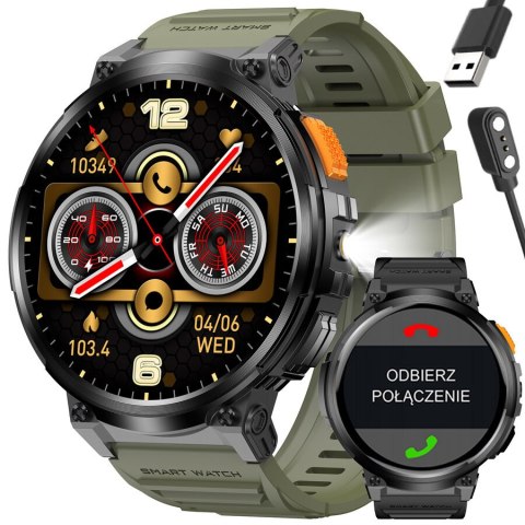 SMARTWATCH MĘSKI GRAVITY GT23-5 - LATARKA, DODATKOWY PASEK (sg031e) Gravity
