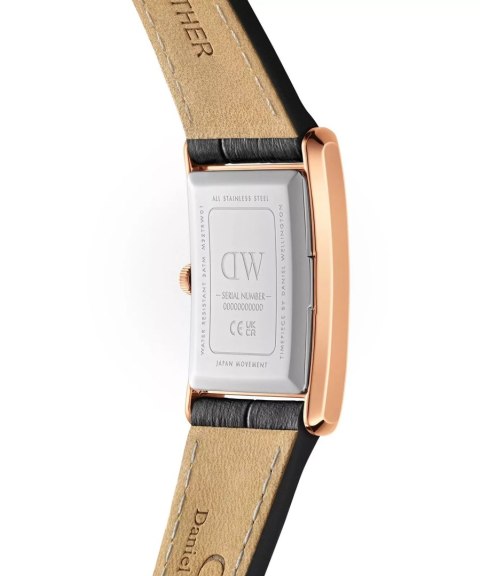 ZEGAREK DAMSKI DANIEL WELLINGTON Bound Black Crocodile Rose Gold 24mm DW00100698 + BOX Daniel Wellington
