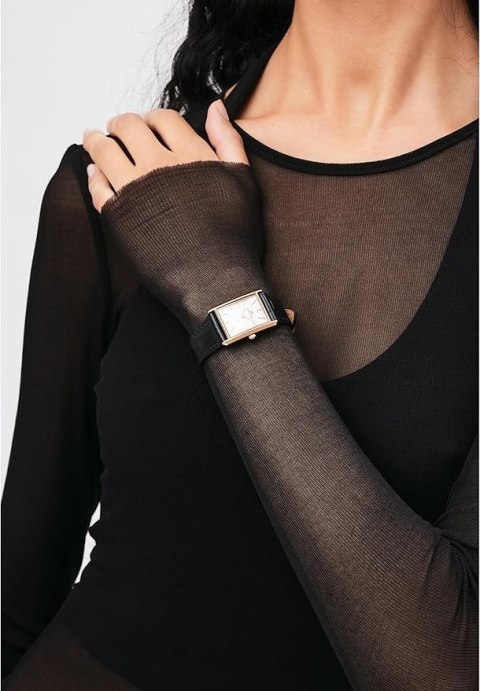 ZEGAREK DAMSKI DANIEL WELLINGTON Bound Black Crocodile Rose Gold 24mm DW00100698 + BOX Daniel Wellington