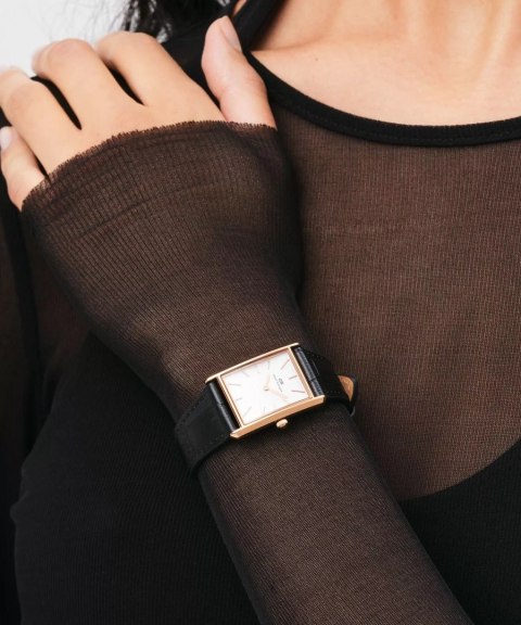 ZEGAREK DAMSKI DANIEL WELLINGTON Bound Black Crocodile Rose Gold 24mm DW00100698 + BOX Daniel Wellington