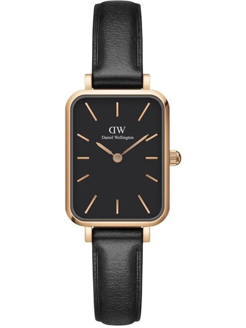 ZEGAREK DAMSKI DANIEL WELLINGTON DW00100435 - Quadro Pressed Sheffield Rose Gold 20mm + BOX Daniel Wellington