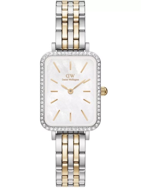 ZEGAREK DAMSKI DANIEL WELLINGTON Quadro Lumine Bezel 5-Link Two-Tone DW00100671 + BOX (zw519g) Daniel Wellington
