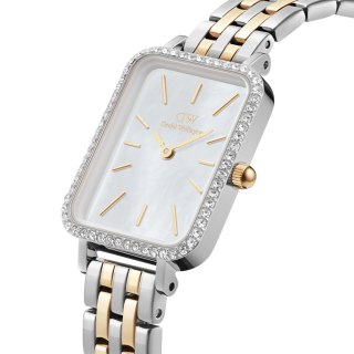 ZEGAREK DAMSKI DANIEL WELLINGTON Quadro Lumine Bezel 5-Link Two-Tone DW00100671 + BOX (zw519g) Daniel Wellington
