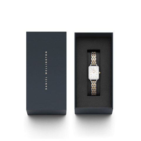 ZEGAREK DAMSKI DANIEL WELLINGTON Quadro Lumine Bezel 5-Link Two-Tone DW00100671 + BOX (zw519g) Daniel Wellington
