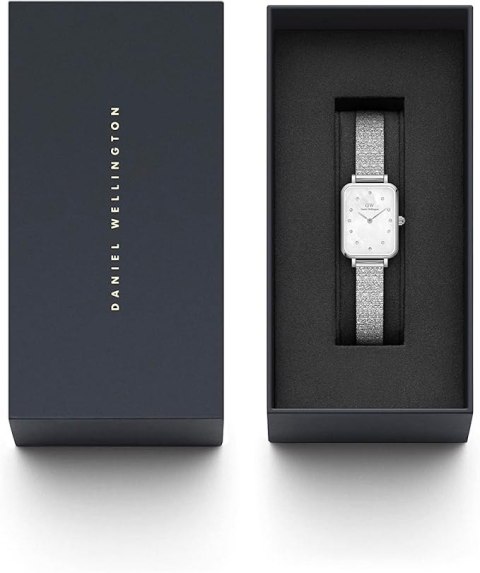 ZEGAREK DAMSKI DANIEL WELLINGTON Quadro Lumine Pressed Piano 20mm DW00100580 + BOX (zw519c) Daniel Wellington