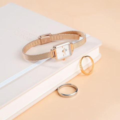 ZEGAREK DAMSKI DANIEL WELLINGTON Quadro Mini Melrose 15mm DW00100727 + BOX (zw524c) Daniel Wellington