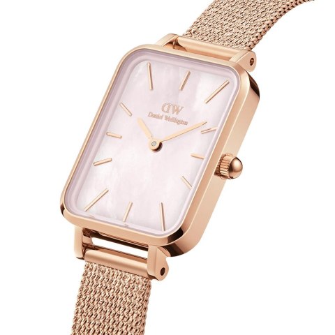 ZEGAREK DAMSKI DANIEL WELLINGTON Quadro Pressed Melrose Pearl 20mm DW00100510 + BOX (zw505o) Daniel Wellington