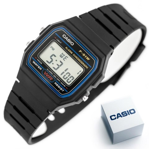 ZEGAREK MĘSKI CASIO F-91W-1YER (zd086a) - KLASYKA + BOX Casio