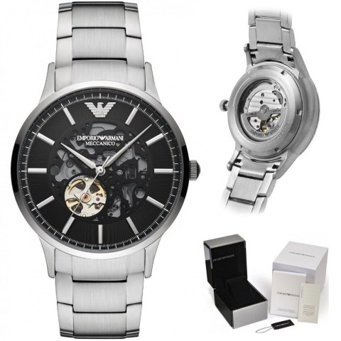 Zegarek męski EMPORIO ARMANI RENATO AUTOMATIC AR60055 (zi058a)) Emporio Armani