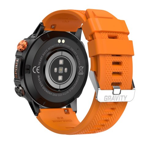 SMARTWATCH MĘSKI GRAVITY GT20-3 - AMOLED, DODATKOWY PASEK (sg024c) Gravity