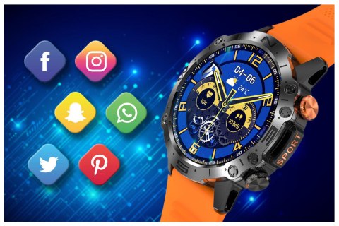 SMARTWATCH MĘSKI GRAVITY GT20-3 - AMOLED, DODATKOWY PASEK (sg024c) Gravity