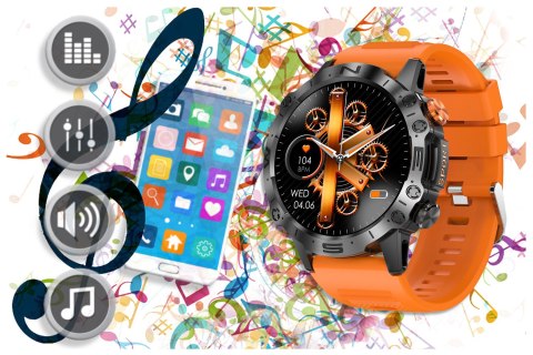 SMARTWATCH MĘSKI GRAVITY GT20-3 - AMOLED, DODATKOWY PASEK (sg024c) Gravity