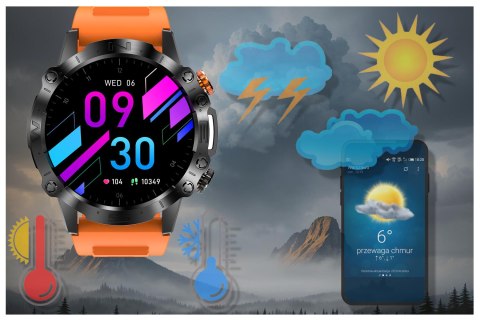 SMARTWATCH MĘSKI GRAVITY GT20-3 - AMOLED, DODATKOWY PASEK (sg024c) Gravity