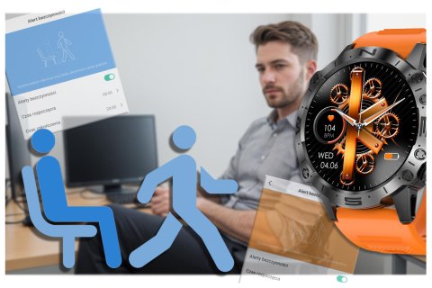 SMARTWATCH MĘSKI GRAVITY GT20-3 - AMOLED, DODATKOWY PASEK (sg024c) Gravity