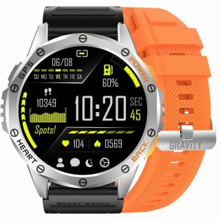 SMARTWATCH MĘSKI GRAVITY GT24-4 - LATARKA, DODATKOWY PASEK (sg033d) Gravity