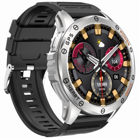 SMARTWATCH MĘSKI GRAVITY GT24-4 - LATARKA, DODATKOWY PASEK (sg033d) Gravity