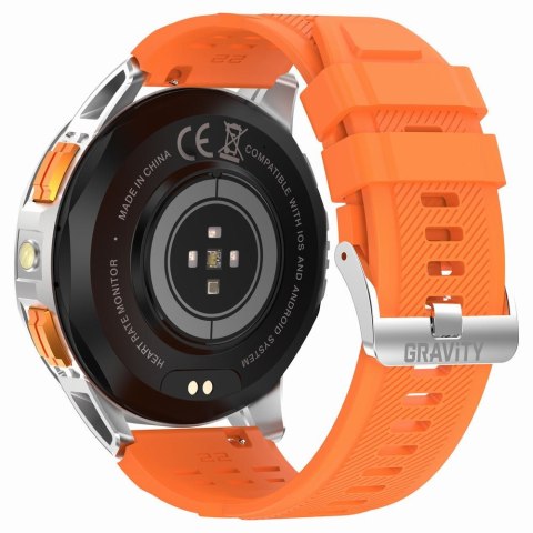 SMARTWATCH MĘSKI GRAVITY GT24-4 - LATARKA, DODATKOWY PASEK (sg033d) Gravity