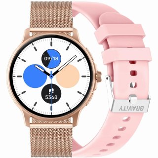 SMARTWATCH UNISEX GRAVITY GT12-3 - ROZMOWY BLUETOOTH, DODATKOWY PASEK (sg035c) Gravity