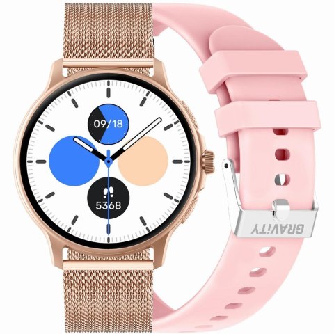 SMARTWATCH UNISEX GRAVITY GT12-3 - ROZMOWY BLUETOOTH, DODATKOWY PASEK (sg035c) Gravity