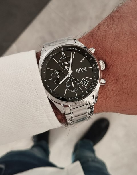 ZEGAREK MĘSKI HUGO BOSS 1513477 - GRAND PRIX (zh022c) + BOX Hugo Boss