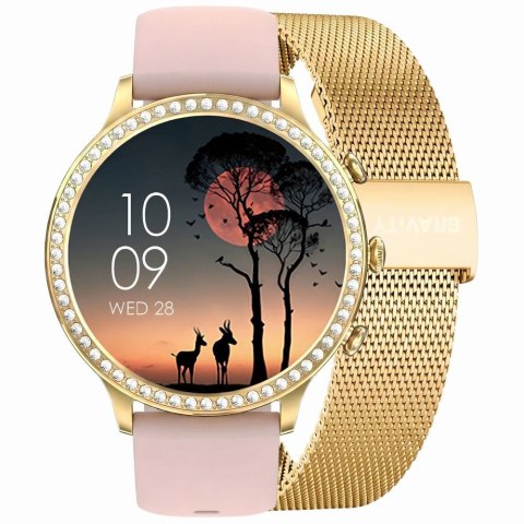 SMARTWATCH DAMSKI GRAVITY GT5-3 - DODATKOWY PASEK (sg043c) Gravity