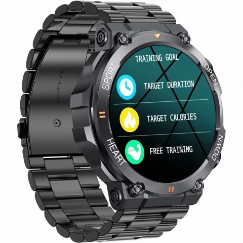SMARTWATCH MĘSKI GRAVITY GT7-2 PRO - WYKONYWANIE POŁĄCZEŃ, PULSOKSYMETR (sg018b) Gravity