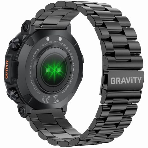 SMARTWATCH MĘSKI GRAVITY GT7-2 PRO - WYKONYWANIE POŁĄCZEŃ, PULSOKSYMETR (sg018b) Gravity