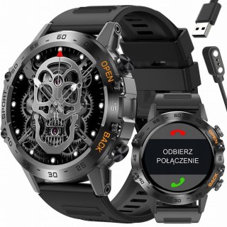SMARTWATCH MĘSKI GRAVITY GT9-1 - WYKONYWANIE POŁĄCZEŃ, CIŚNIENIOMIERZ (sg021a) Gravity