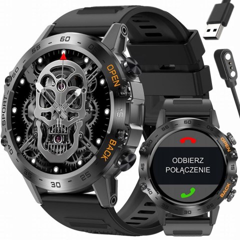 SMARTWATCH MĘSKI GRAVITY GT9-1 - WYKONYWANIE POŁĄCZEŃ, CIŚNIENIOMIERZ (sg021a) Gravity