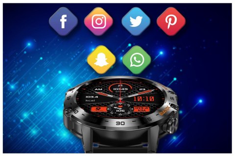 SMARTWATCH MĘSKI GRAVITY GT9-1 - WYKONYWANIE POŁĄCZEŃ, CIŚNIENIOMIERZ (sg021a) Gravity
