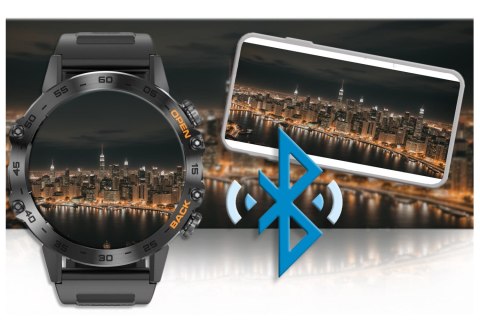SMARTWATCH MĘSKI GRAVITY GT9-1 - WYKONYWANIE POŁĄCZEŃ, CIŚNIENIOMIERZ (sg021a) Gravity