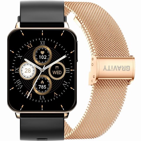 SMARTWATCH UNISEX GRAVITY GT17-5 - AMOLED, DODATKOWY PASEK (sg038e) Gravity