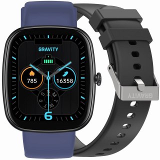 SMARTWATCH UNISEX GRAVITY GT18-9 - ROZMOWY BLUETOOTH, DODATKOWY PASEK (sg036i) Gravity