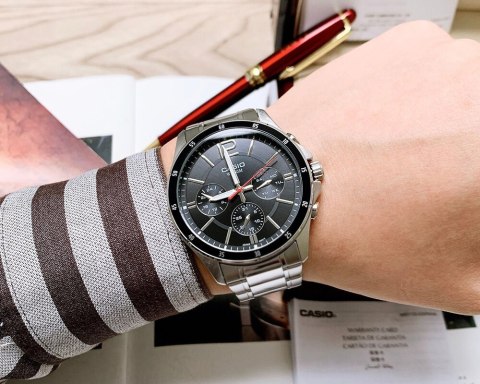 ZEGAREK MĘSKI CASIO MTP-1374D-1AV (zd063b) + BOX Casio