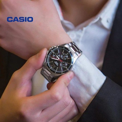 ZEGAREK MĘSKI CASIO MTP-1374D-1AV (zd063b) + BOX Casio