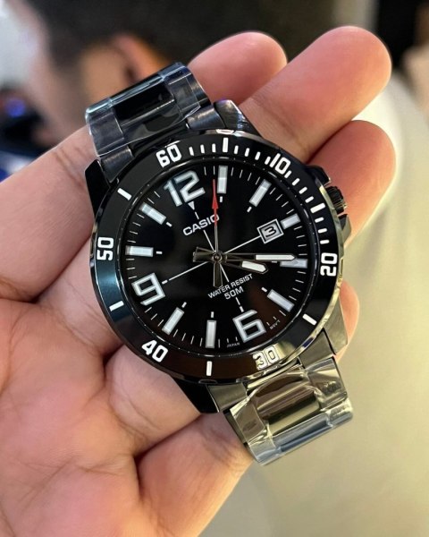 ZEGAREK MĘSKI CASIO MTP-VD01B-1B (zd169e) + BOX Casio