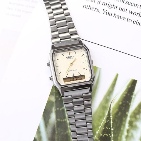 ZEGAREK UNISEX CASIO Vintage AQ-230GG-9A + BOX Casio