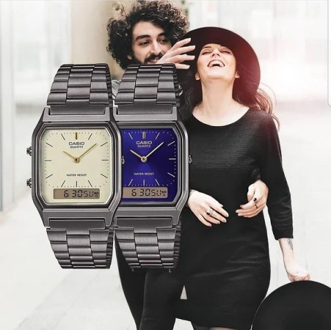 ZEGAREK UNISEX CASIO Vintage AQ-230GG-9A + BOX Casio