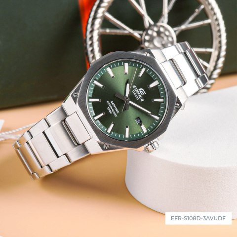 Zegarek Męski Casio EFR-S108D-3A Edifice Classic Sapphire + BOX Casio